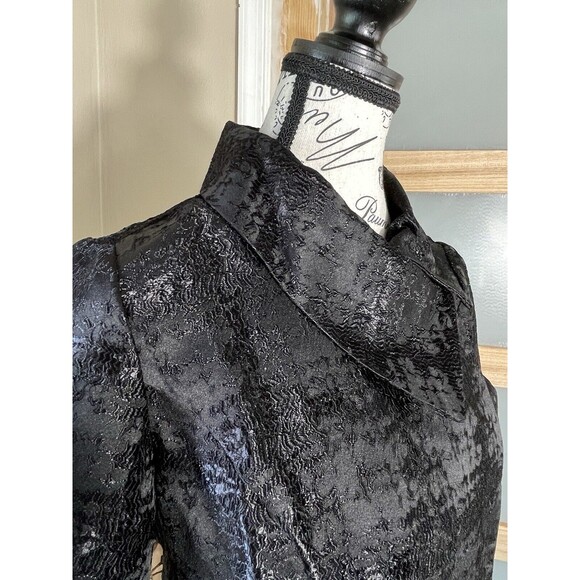 Mossimo Cropped Cocktail Jacket Black Womens XS Whimsigoth - Picture 7 of 12